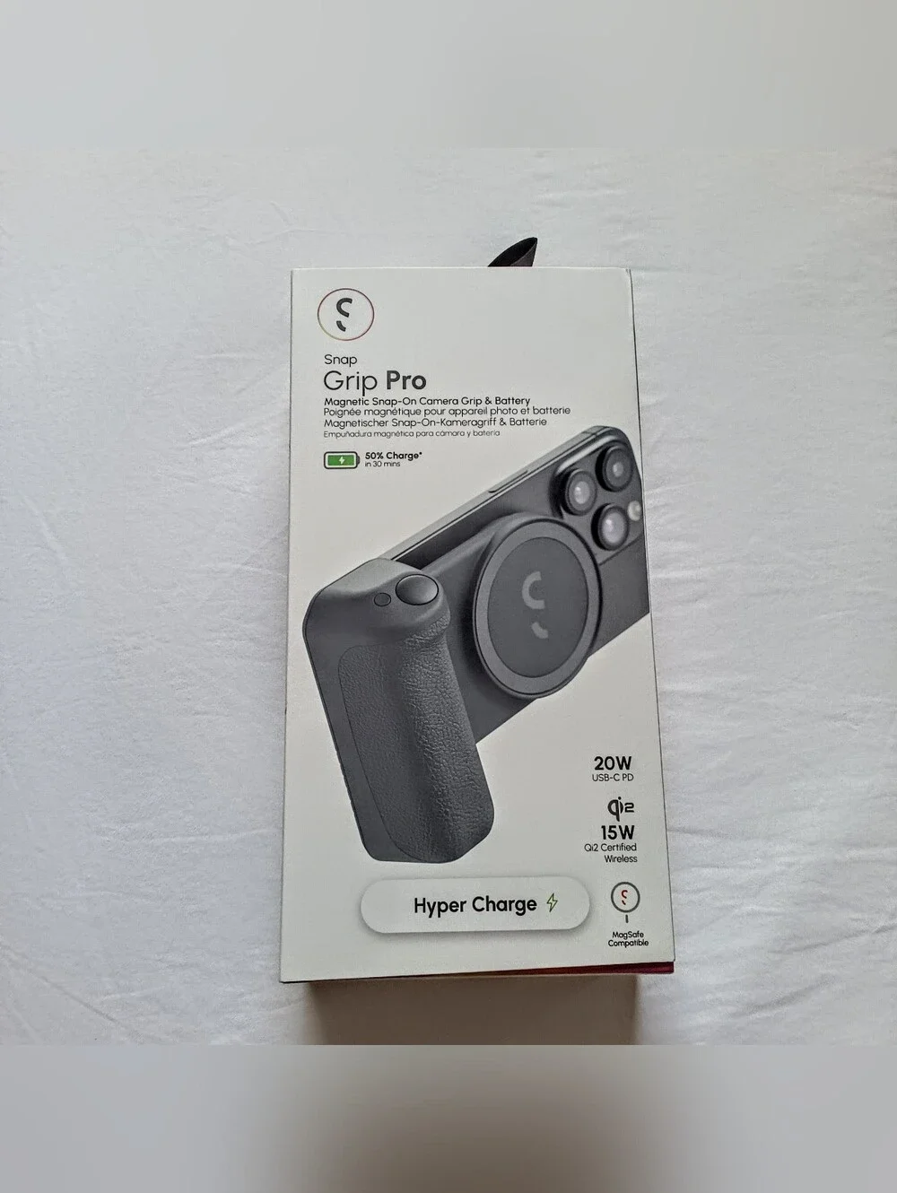 ShiftCam Snap Grip Pro Phone Camera Grip Charger Stand MagSafe NEW IN BOX